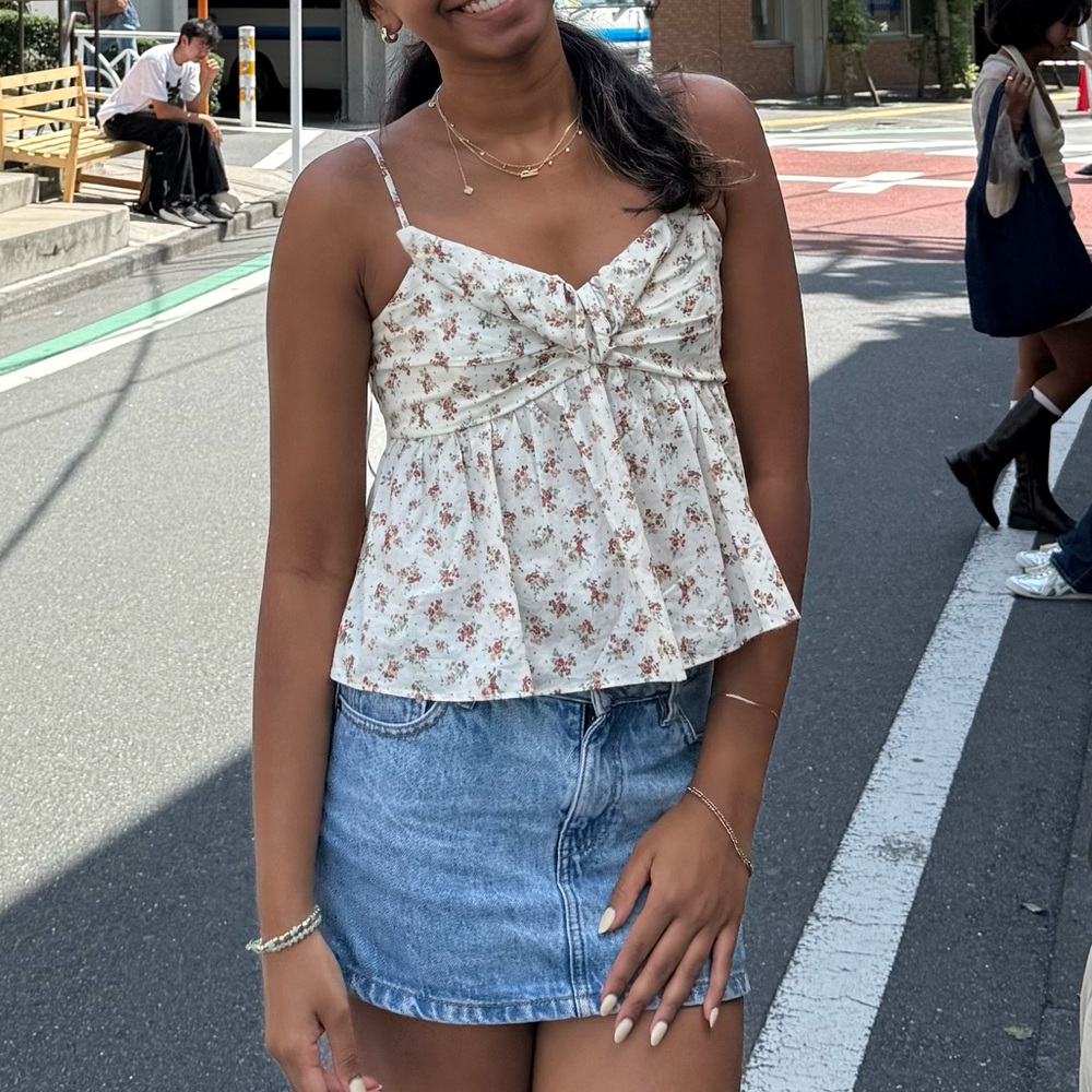 Floral Spaghetti Strap Top